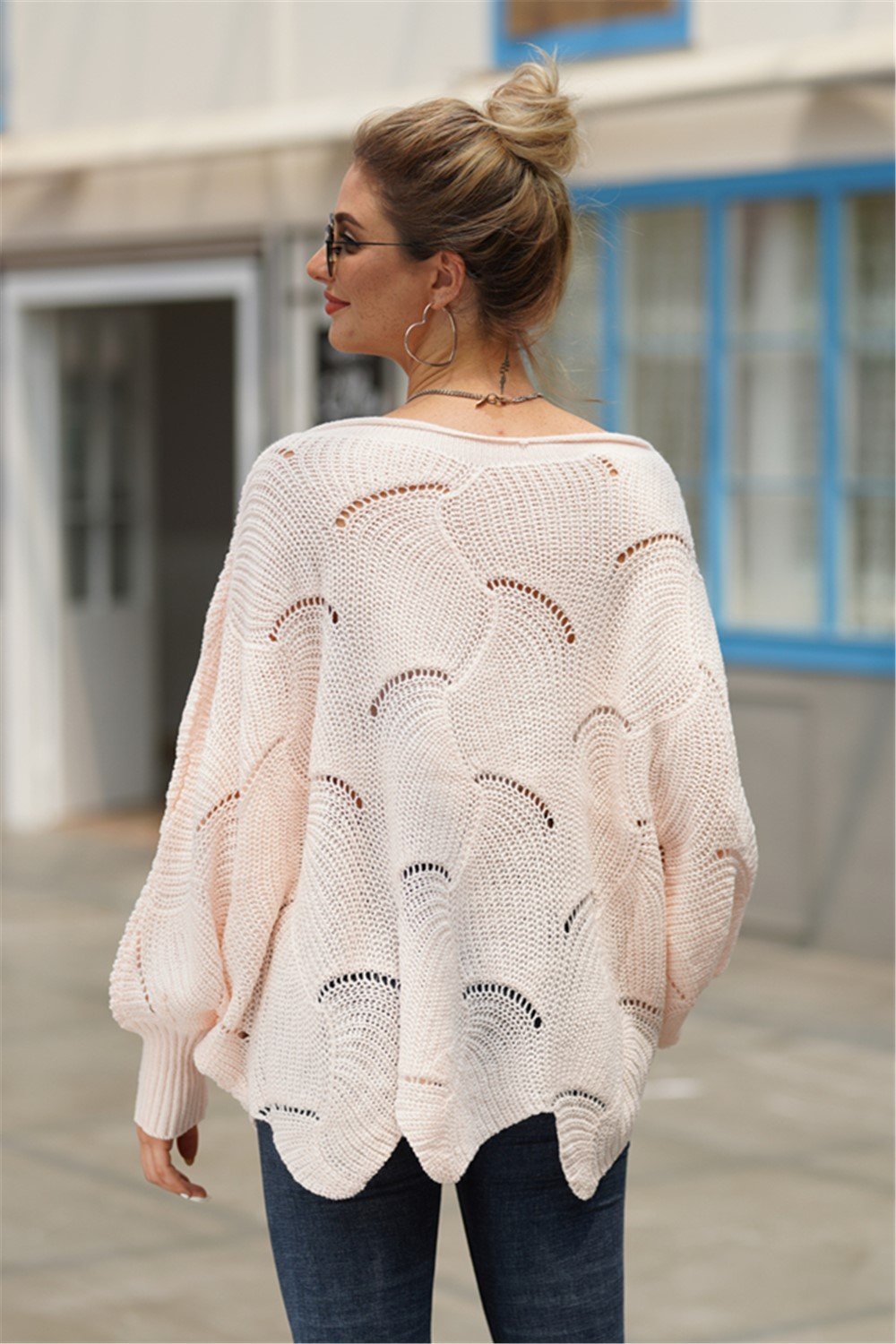 RadyRin It All Works Out Khaki Knit Sweater for Comfort