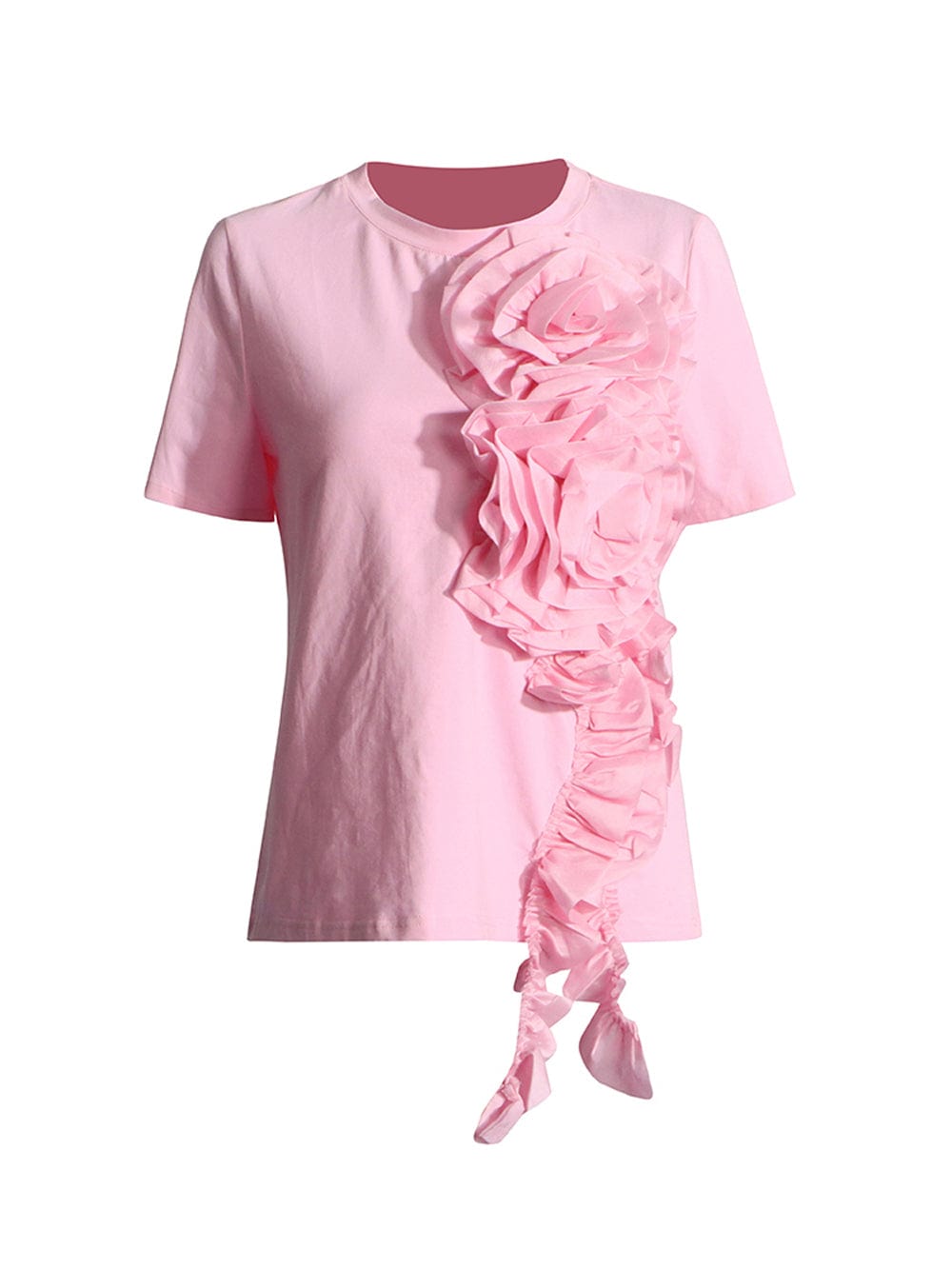 Appliques Folds Top - Fashionpara