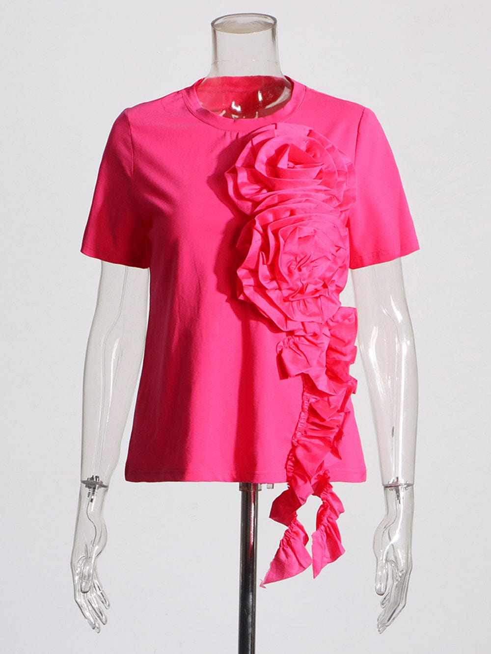 Appliques Folds Top - Fashionpara