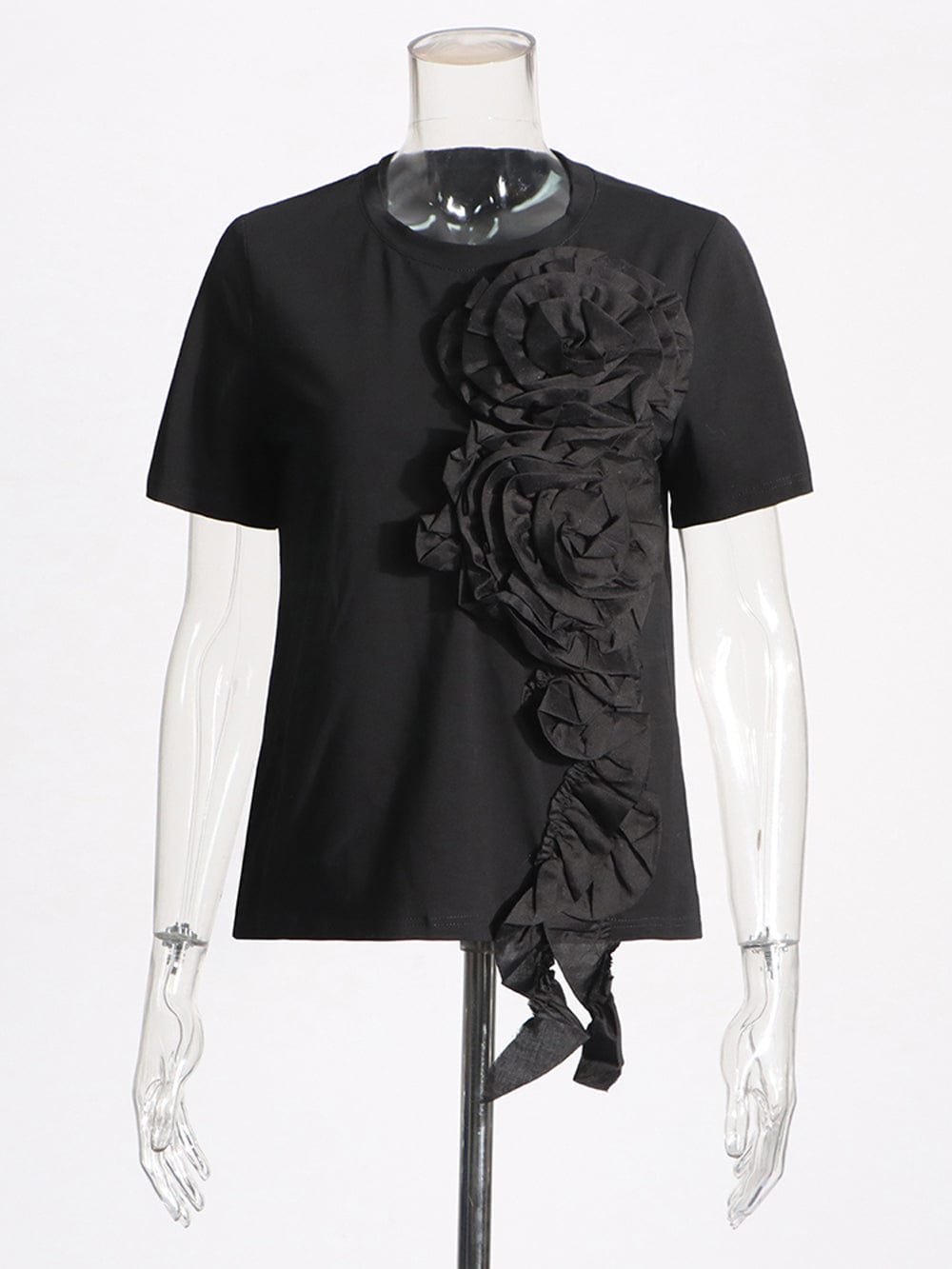 Appliques Folds Top - Fashionpara