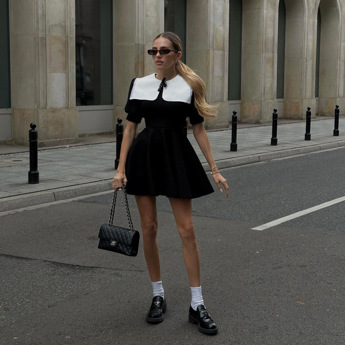 Sugary Memories Doll Collar Short Sleeve Mini Dress 2