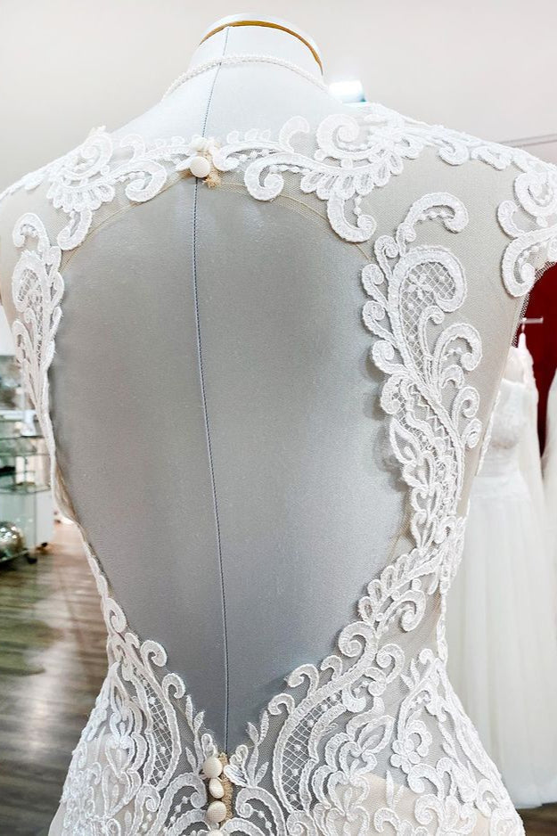 Ivory Sweetheart Lace Mermaid Wedding Dresses - Fashionpara