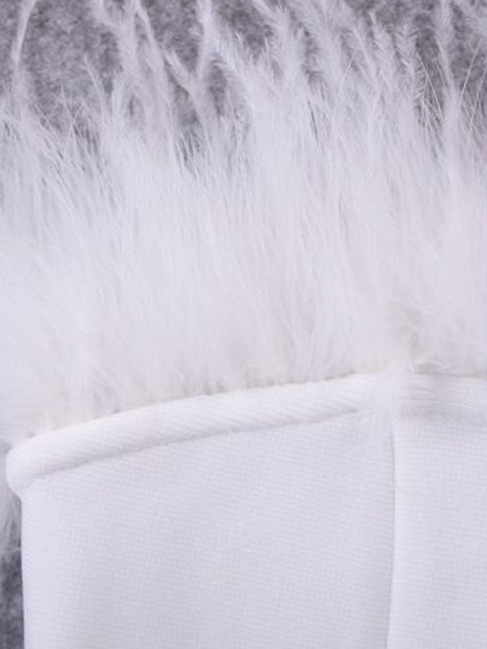 Feather Bodycon Midi