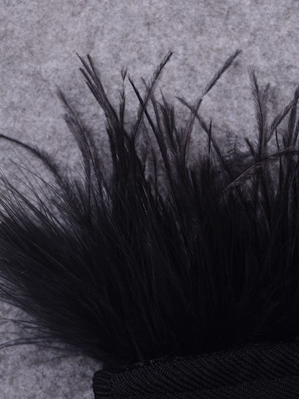 Feather Bodycon Midi