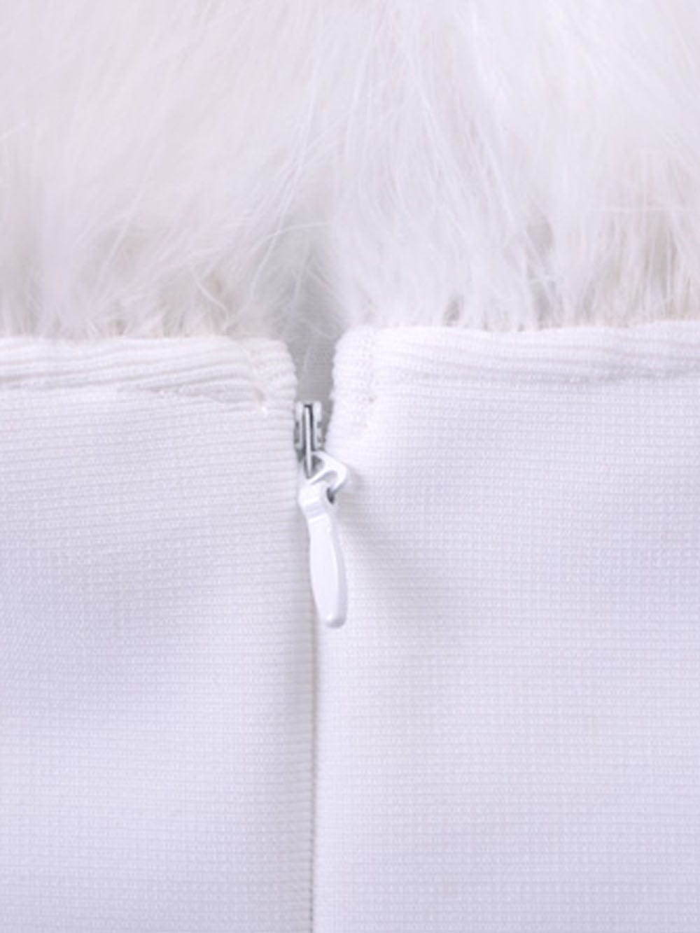 Feather Bodycon Midi