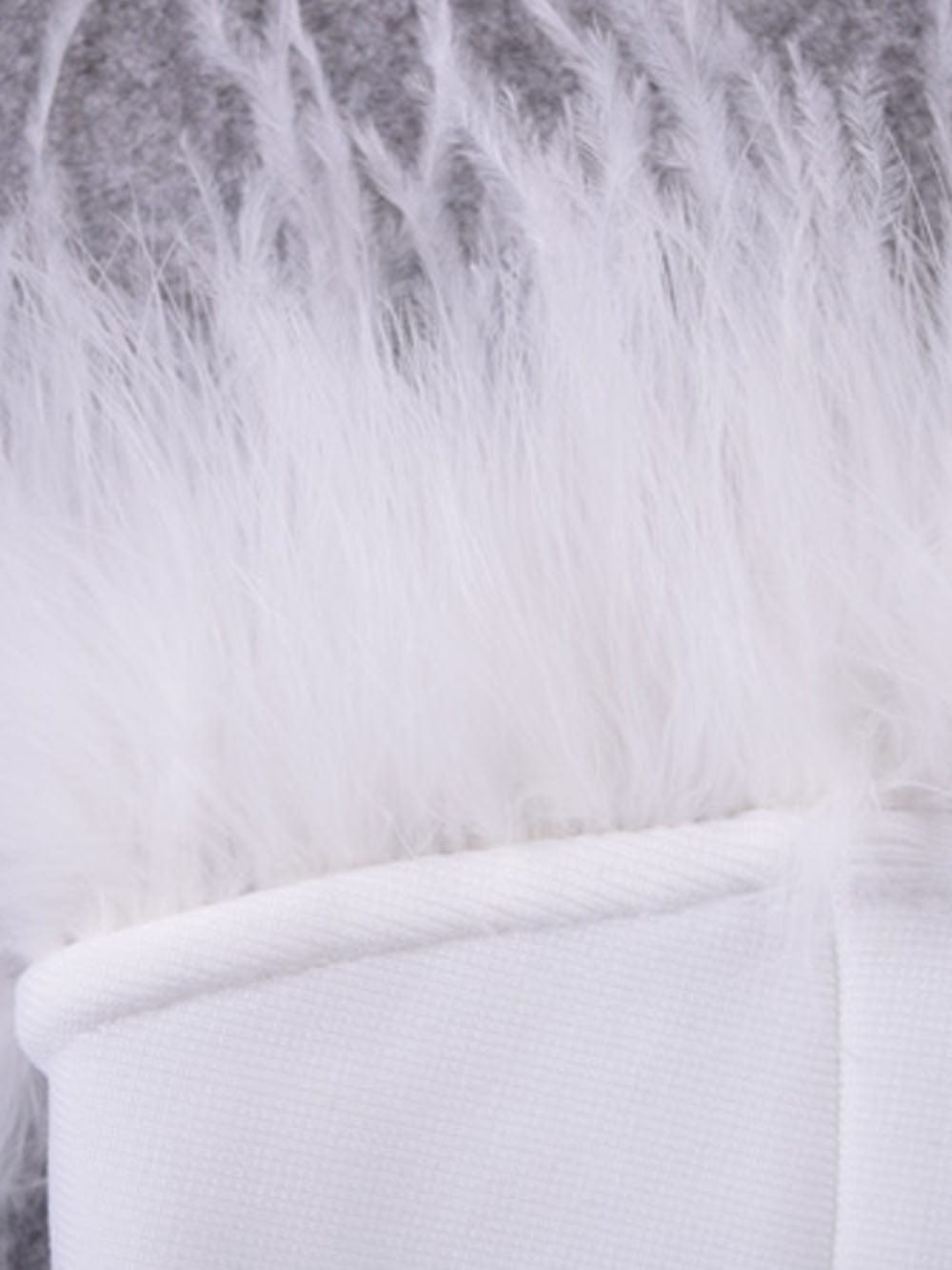 Feather Bodycon Midi
