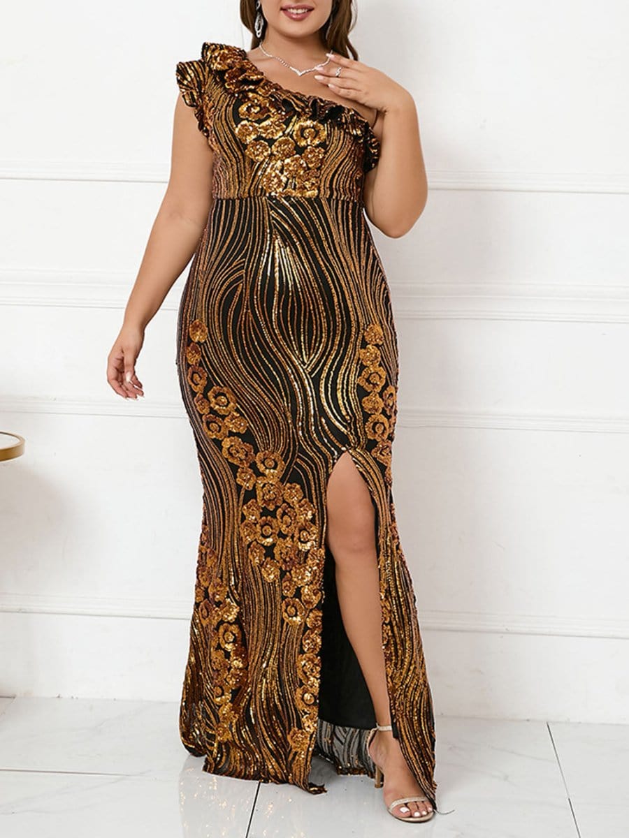 Ruffle Maxi Dress - Fashionpara