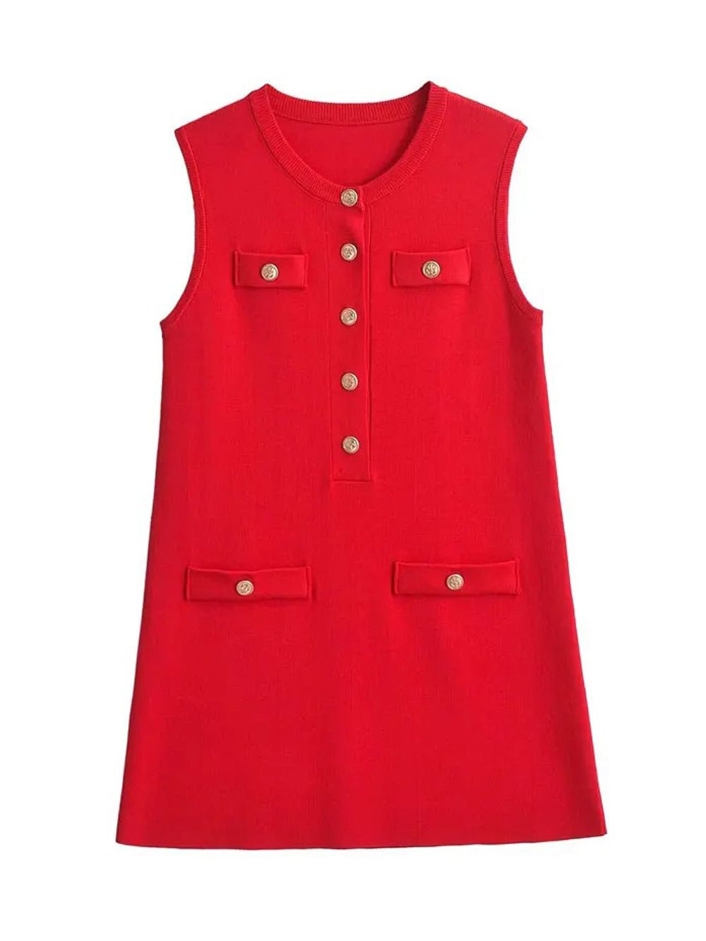 Sleeveless Mini Dress - Fashionpara