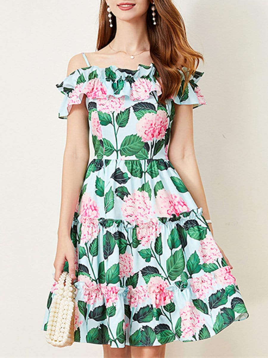 Floral Mini Dress - Fashionpara