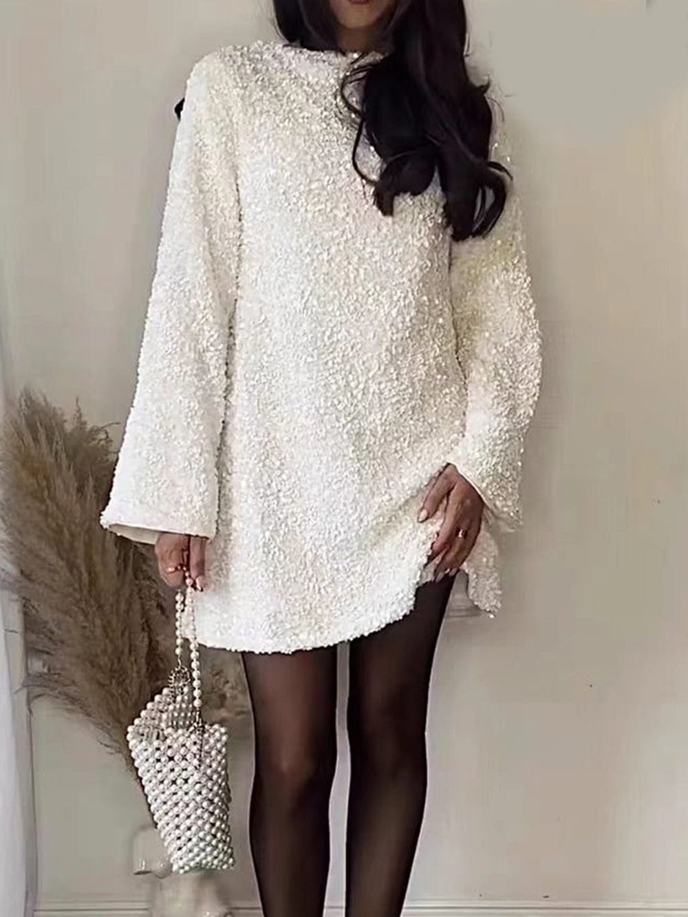 Sequined Mini Dress - Fashionpara