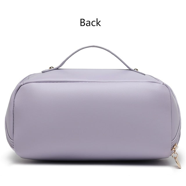 Cosmetic Makeup Handbag Leather PU Bag Travel