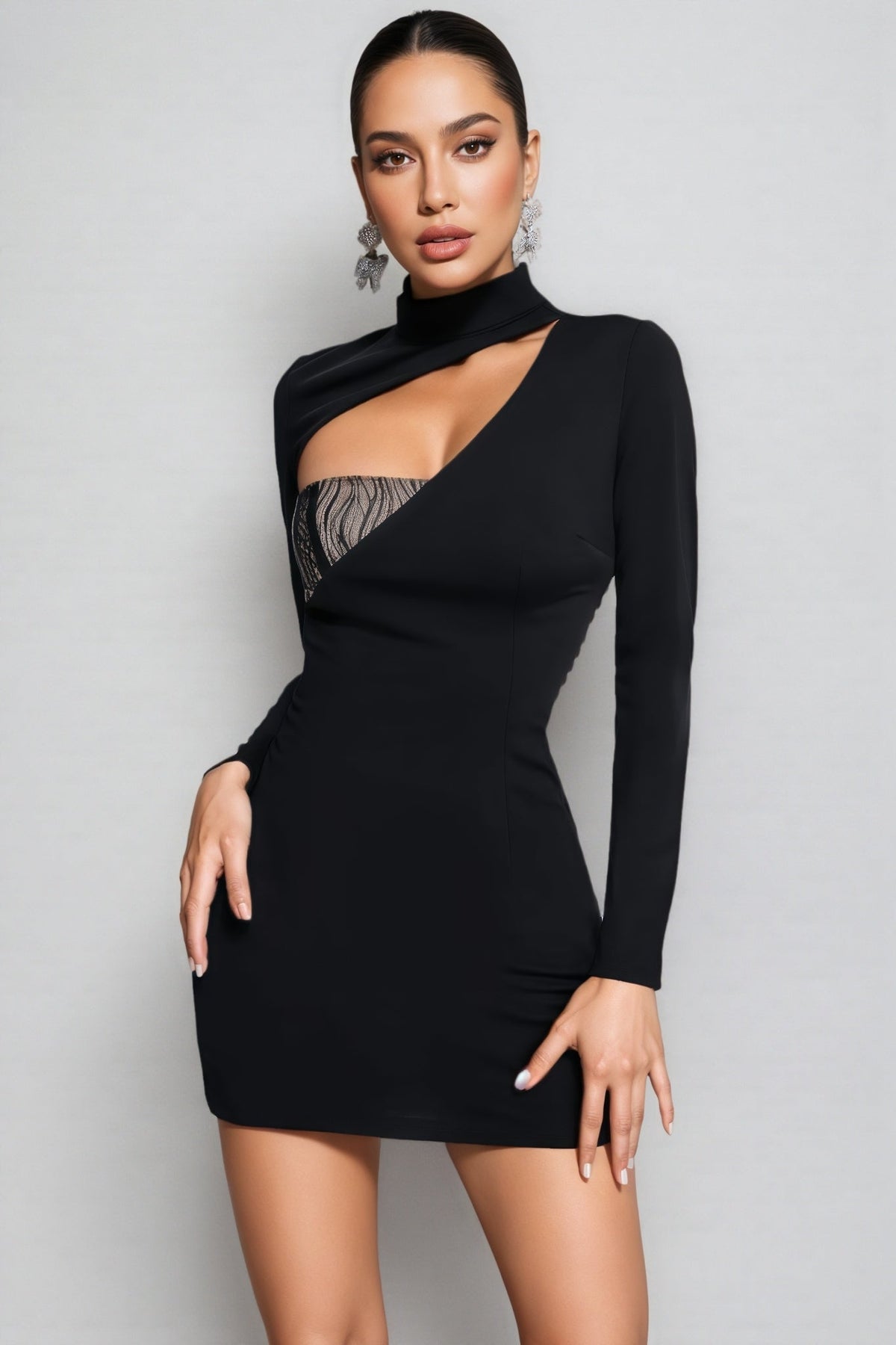 Ade Lace Cutout Mini Dress