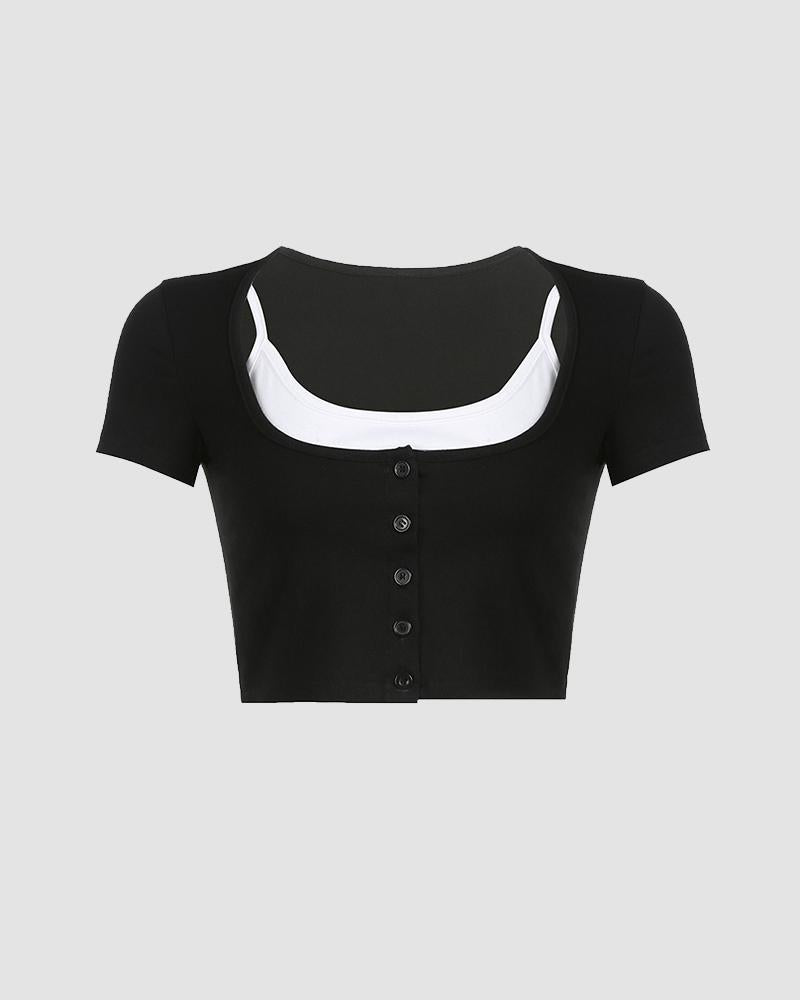 Ebony Rise Crop Top - Fashionpara