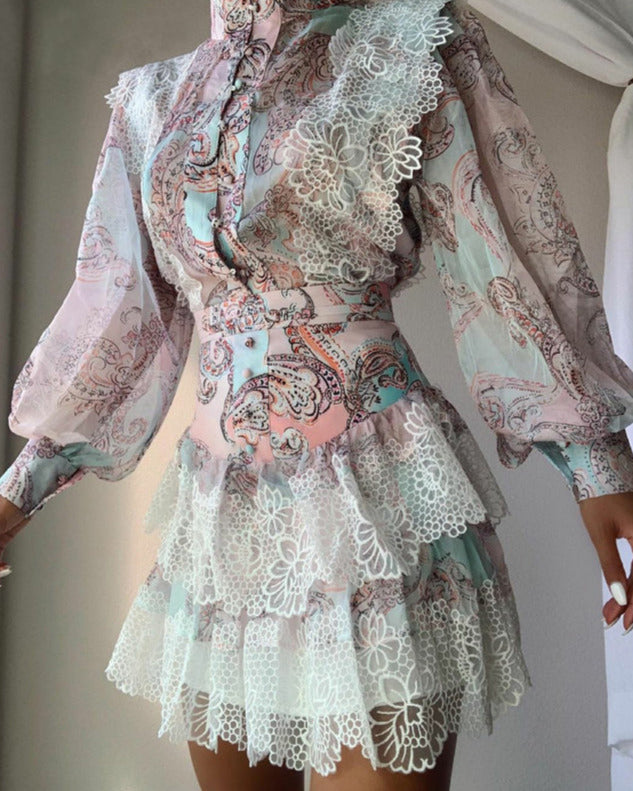 OLIVIA BLOUSE & SKIRT SET - Fashionpara