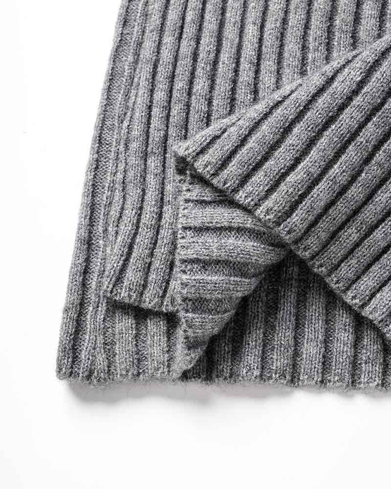 Elate Ribbed V Skirt - Fashionpara