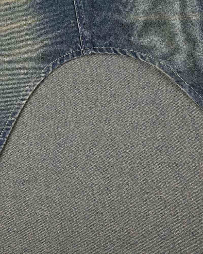 Engledosa Asymmetric Denim Skirt - Fashionpara