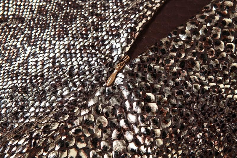 Textured mesh patchwork zip-up low cut cami mini dress - View 5