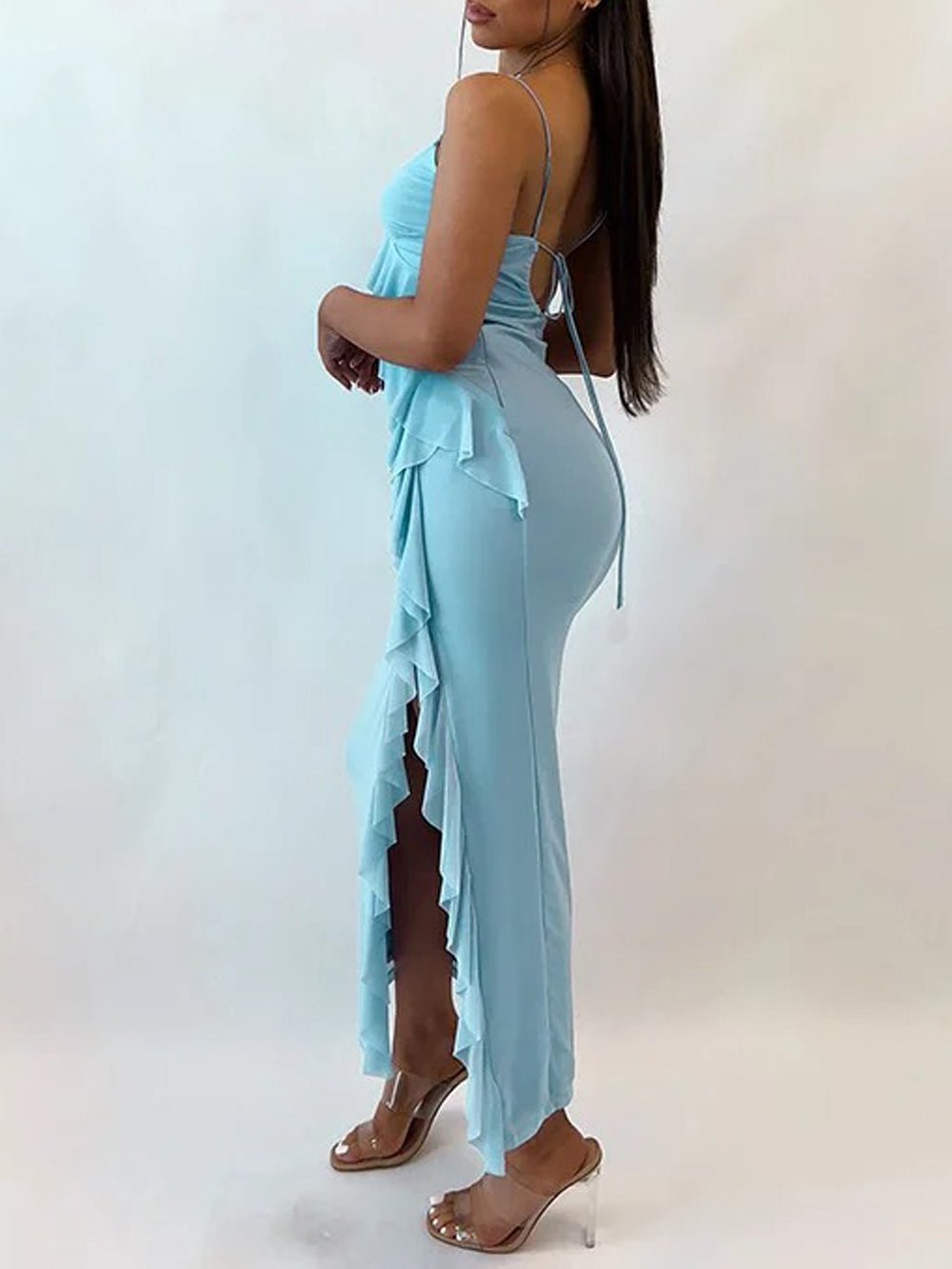 Backless Maxi Dress - Fashionpara