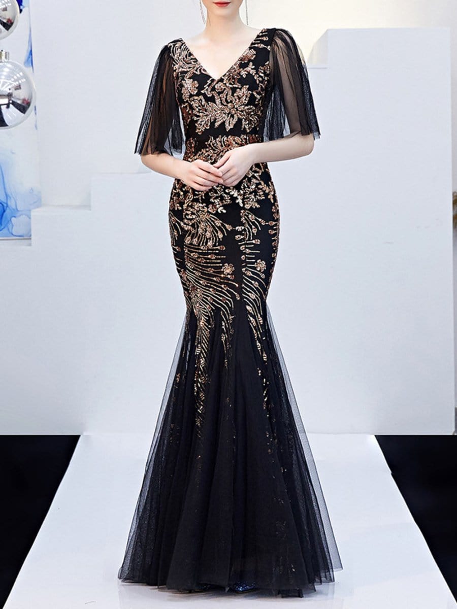 Sequin Maxi Dress - Fashionpara