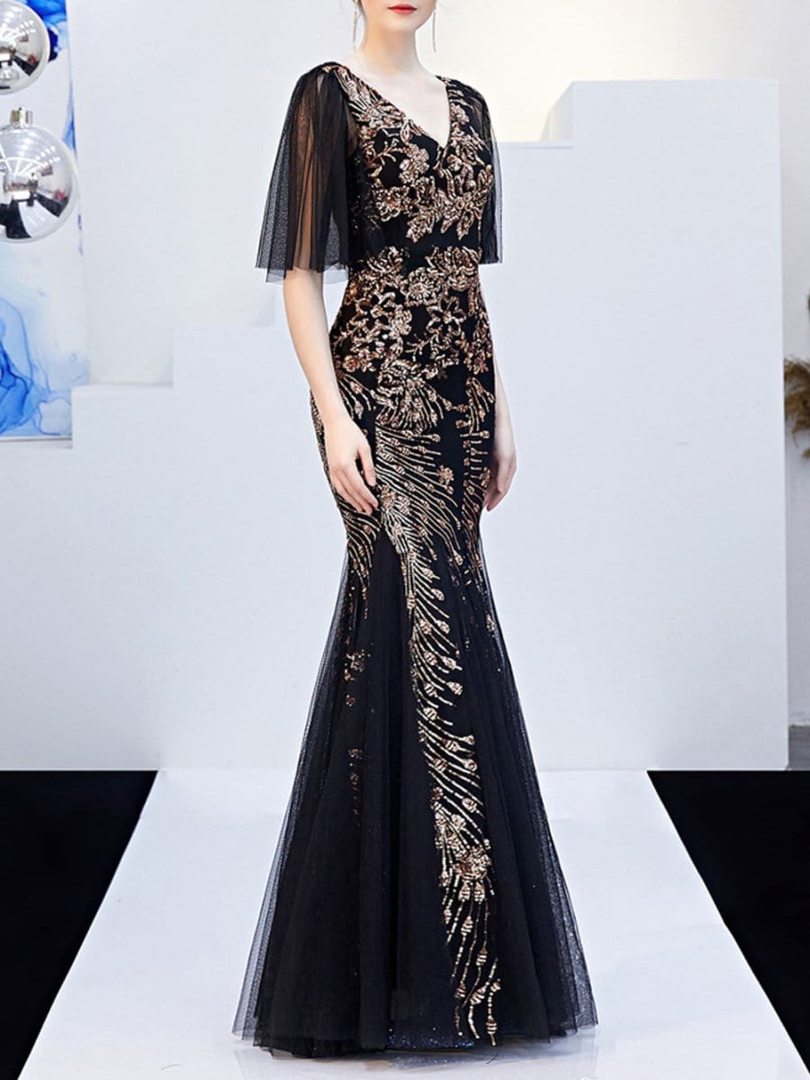 Sequin Maxi Dress - Fashionpara