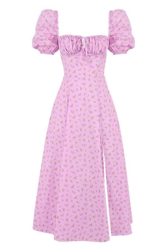 Kaia Bodycon Day Midi Dress - Dusty Pink - Fashionpara