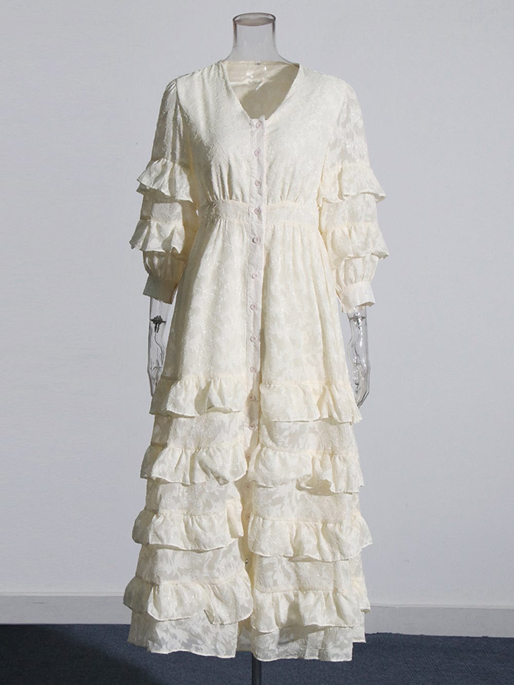 Ruffle Midi Dress - Fashionpara