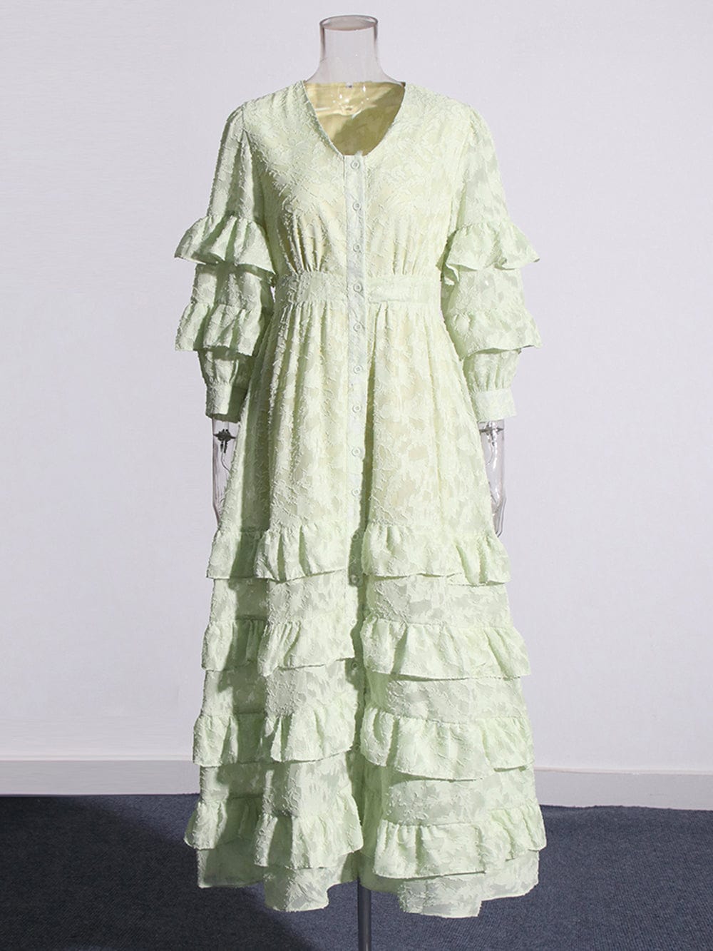 Ruffle Midi Dress - Fashionpara