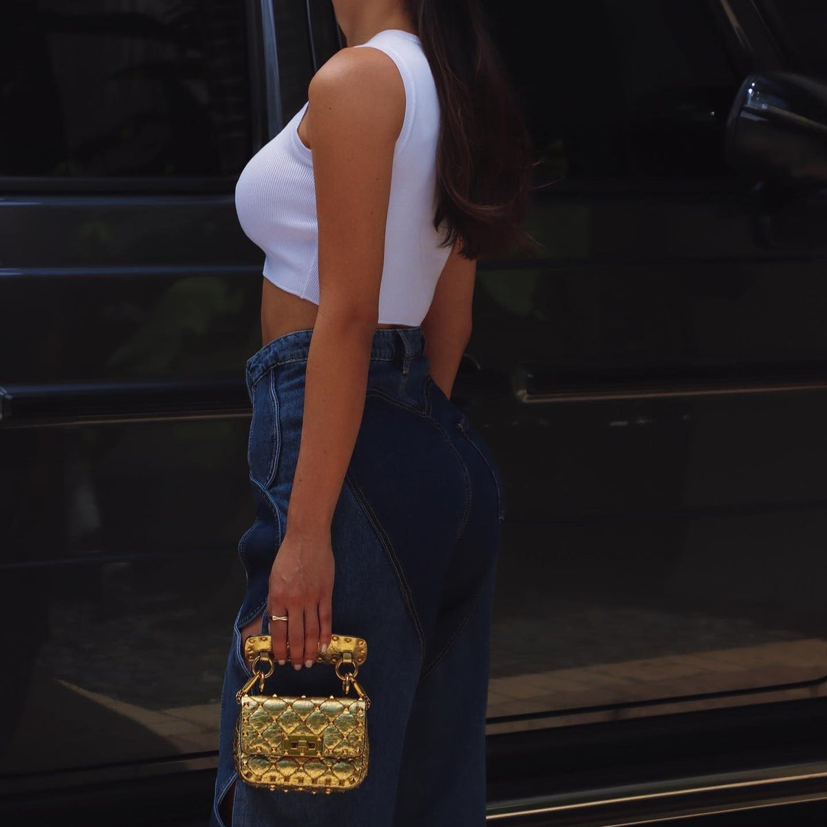 Dawn Talks High Waist Contract Jeans