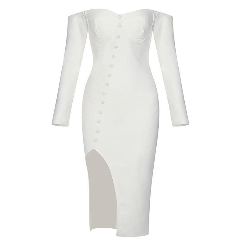 KittenAlarm - Kath Off Shoulder Midi Dress