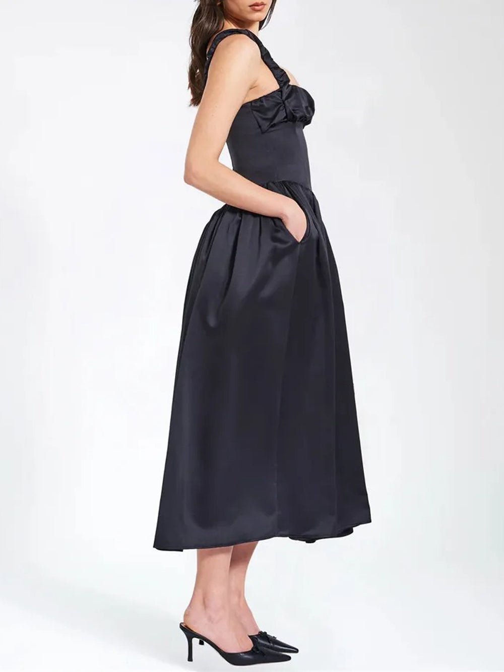 Backless Midi Dress - Fashionpara