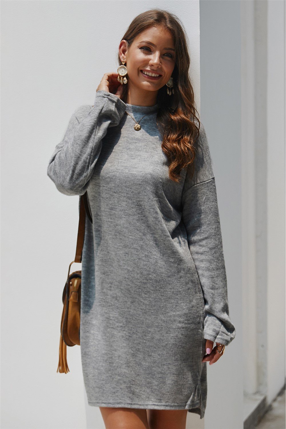 RadyRin Cozy Sweater Dress for Effortless Style and Comfort