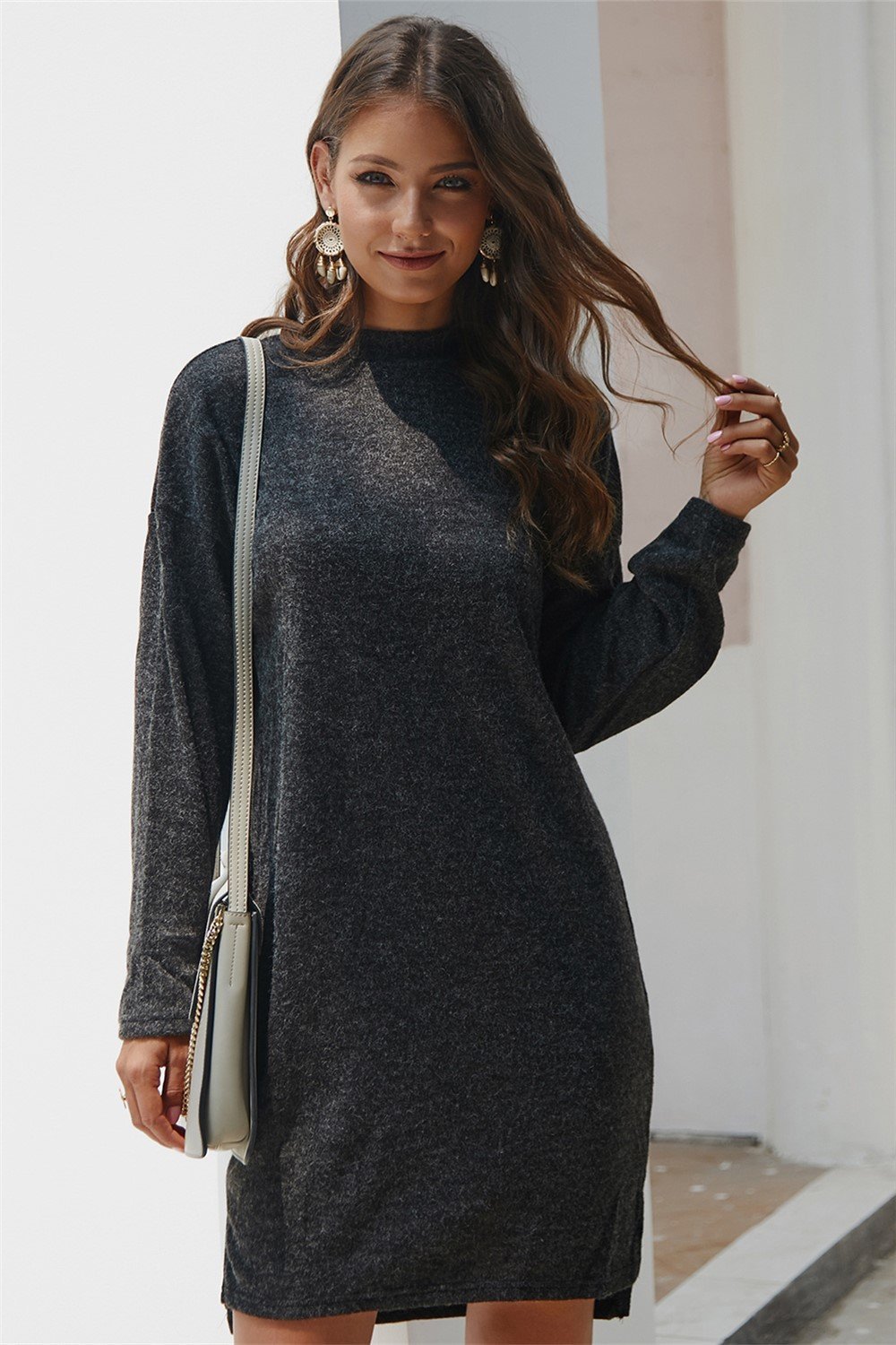 RadyRin Cozy Sweater Dress for Effortless Style and Comfort