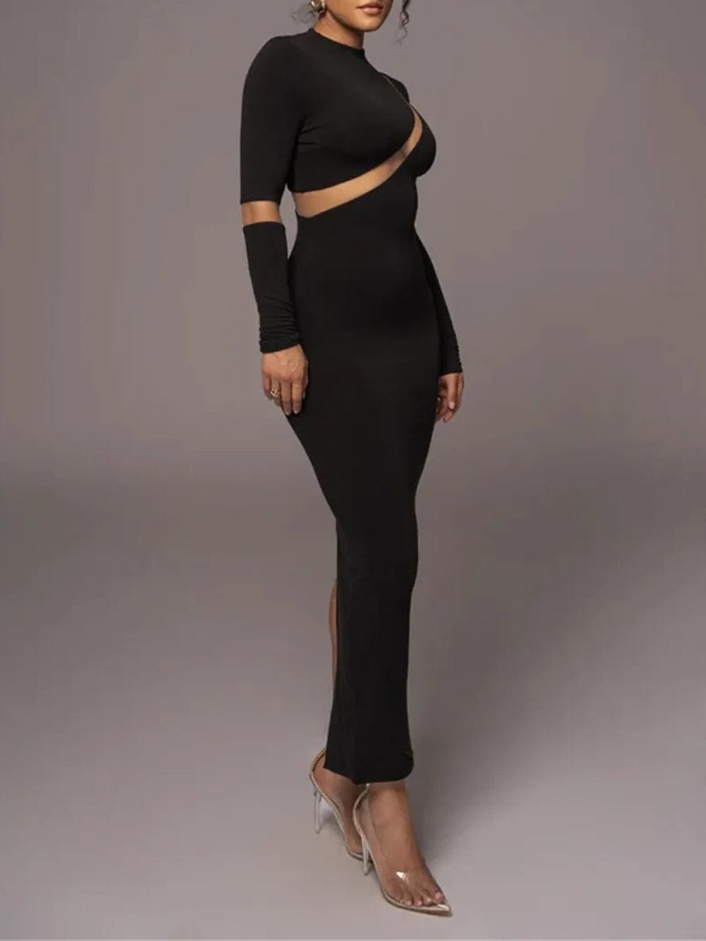 Bodycon Maxi Dress - Fashionpara