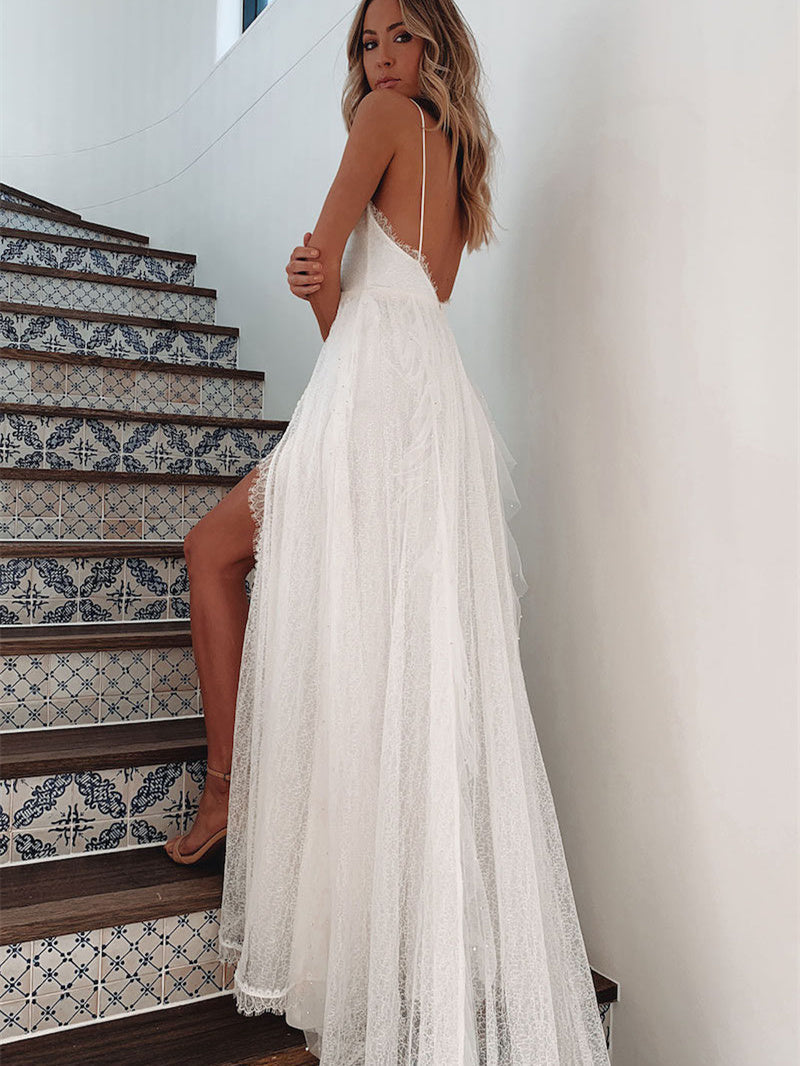 Halter Opening Dress Fashionpara