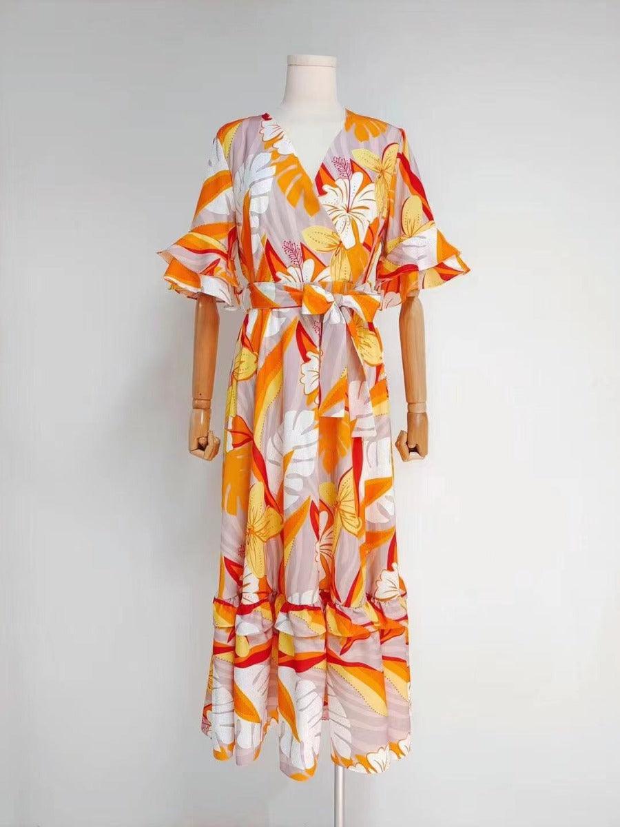 KittenAlarm - Krystine Tropical Dress