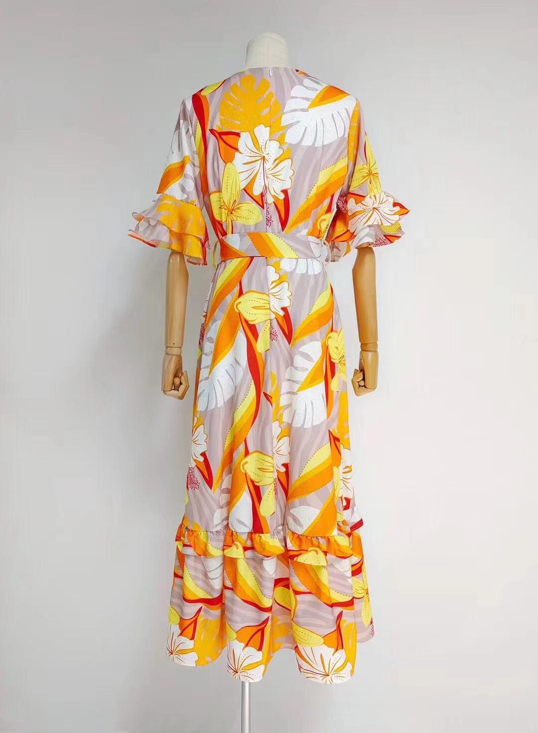 KittenAlarm - Krystine Tropical Dress