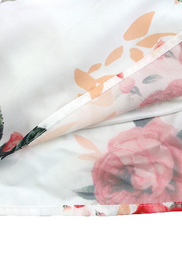 Lace Floral Sleeveless Romper