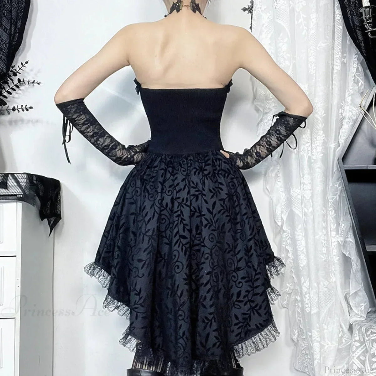 Lace Mini Dress - View 2