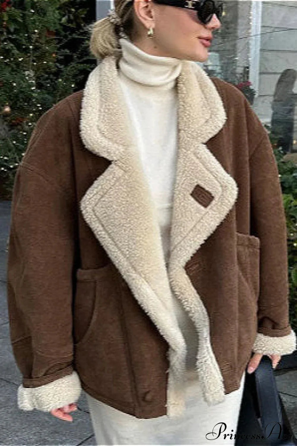 Lambswool Retro Casual Coat for Effortless Style and Comfort