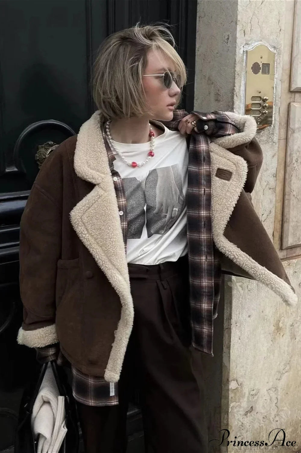 Lambswool Retro Casual Coat for Effortless Style and Comfort