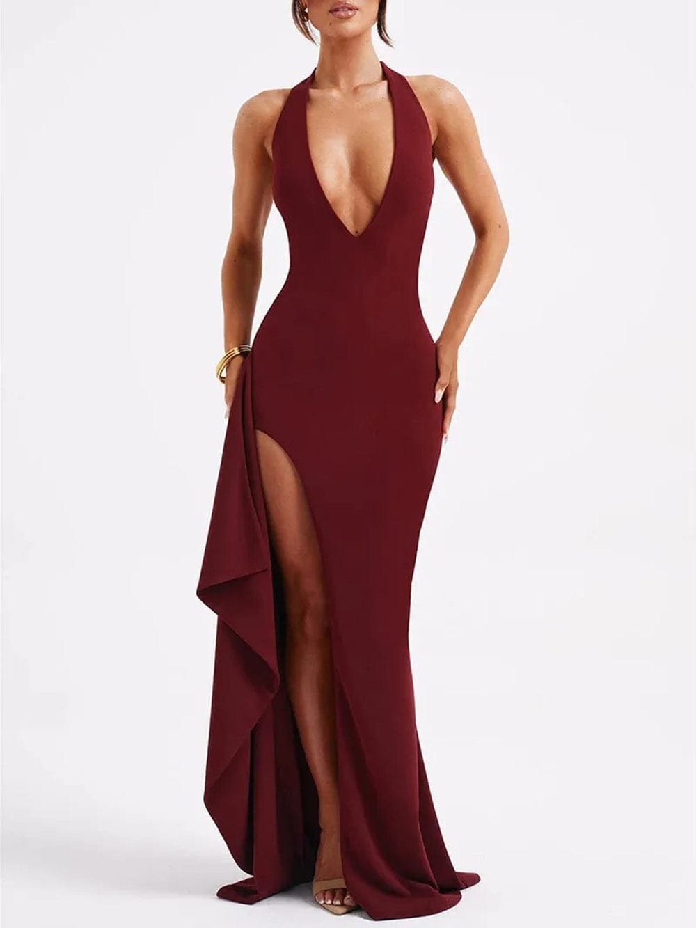 Backless Bodycon Maxi - Fashionpara