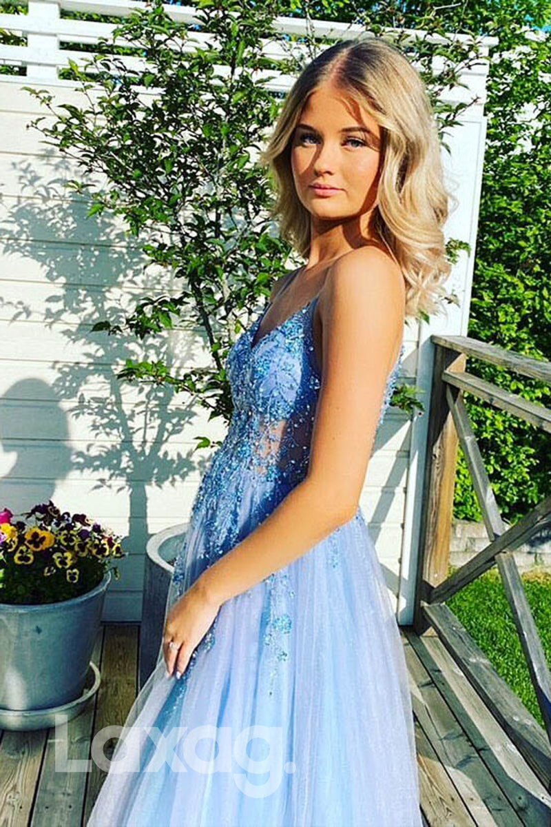 Embellished Sequined Illusion Straps Tiered Dress - Fashionpara