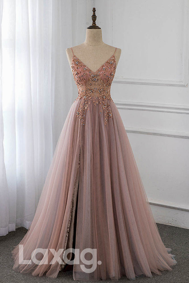 Embellished Sequined Illusion Straps Tiered Dress - Fashionpara