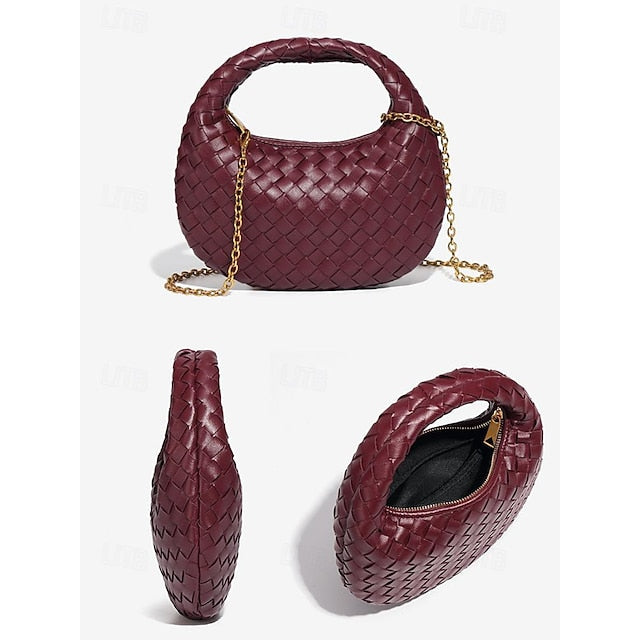Wristlet Bag PU Party Handbag Evening Leather
