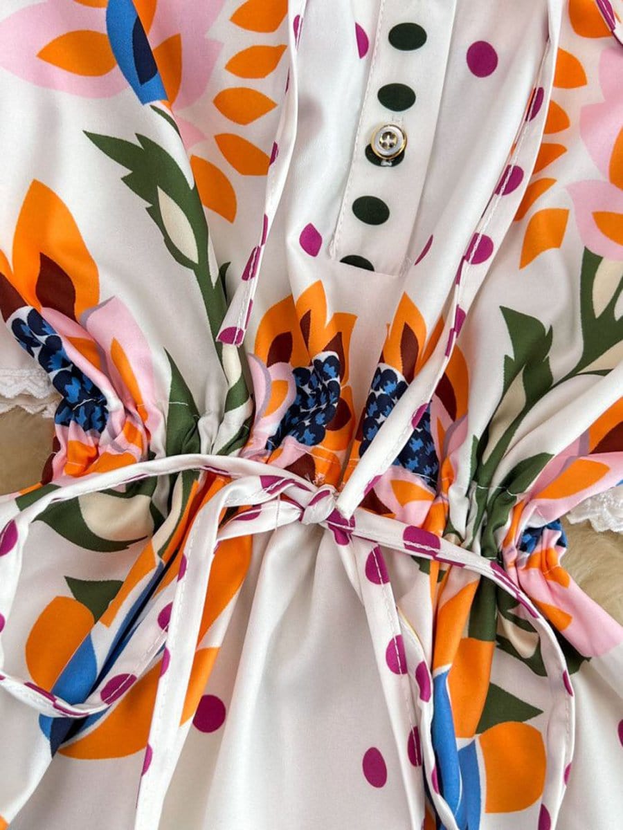 Flower Midi Dress - Fashionpara