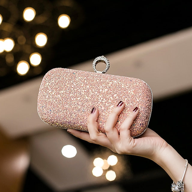 Wristlet Leather PU Bags Clutch Evening Bag