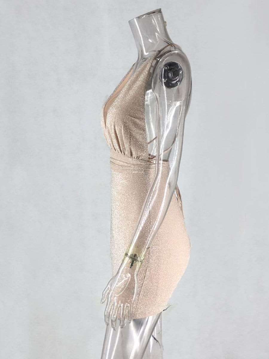 Backless Mini Dress - Fashionpara