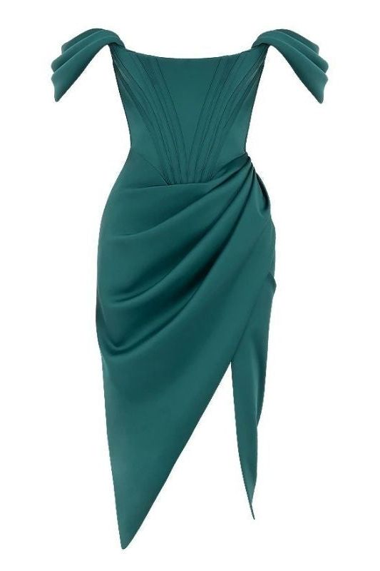 Leona Bodycon Dress - Emerald Green - Fashionpara