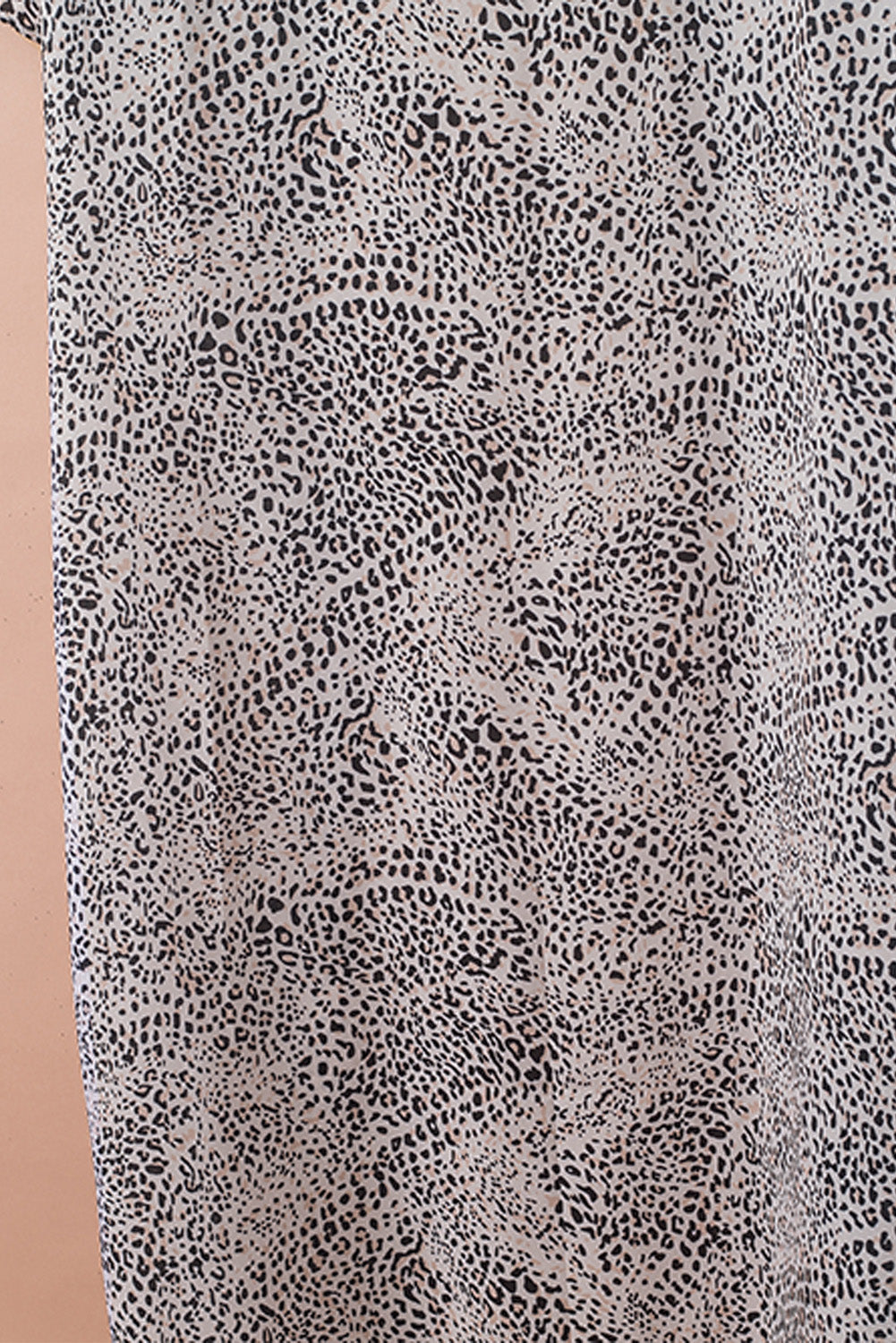 Leopard Dolman Sleeves Kimono With Slits  Fashionpara