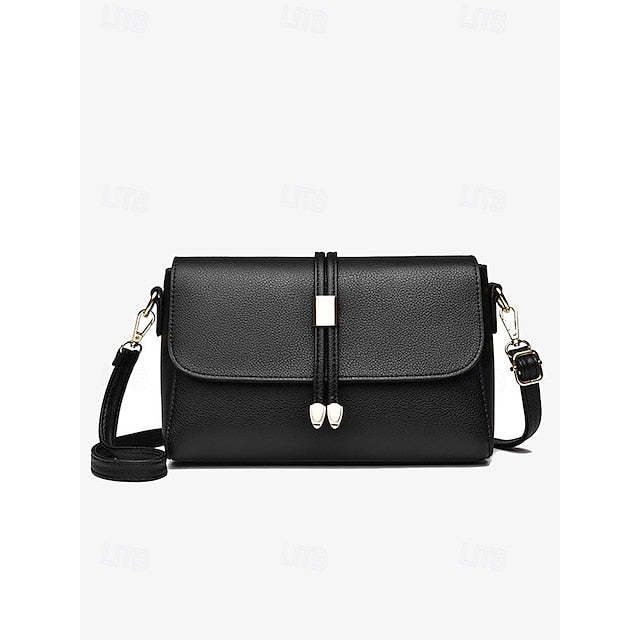 Burgundy Bags in Crossbody Leather Black Faux and